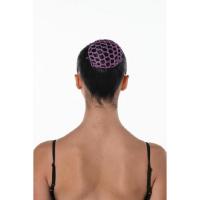 Cache chignon mauve