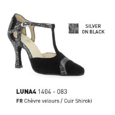 Chaussures femme Merlet Luna noir / argent