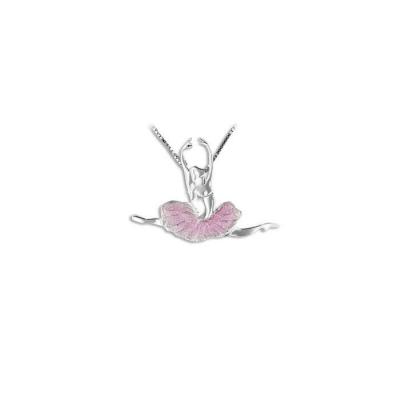 Mikelart pendentif grand jete rose