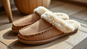 découvrez les chaussons ugg tazz sand pour femme, alliant confort exceptionnel grâce au daim et à la peau de mouton. parfaits pour garder vos pieds au chaud avec style.
