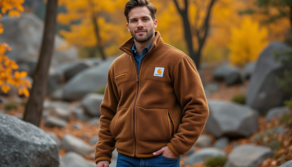 découvrez la veste polaire carhartt pour homme, alliant confort, chaleur et durabilité pour vous accompagner partout avec style et résistance.